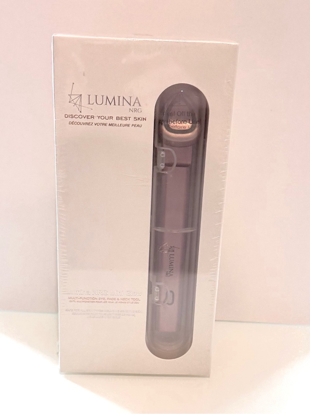 Lumina NRG Mini Glow 6572 Microcurrent LED Facial Device NWT